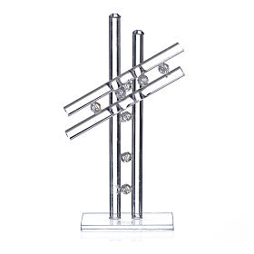 Dicas de Presentes e Lembrancinhas: Cruz vidro Murano branco h 12 cm Dicas de Presentes e Lembrancinhas: Cruz vidro Murano branco h 12 cm