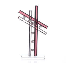 Dicas de Presentes e Lembrancinhas: Cruz vidro Murano roxo h 12 cm Dicas de Presentes e Lembrancinhas: Cruz vidro Murano roxo h 12 cm