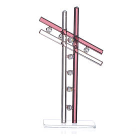Dicas de Presentes e Lembrancinhas: Cruz vidro Murano roxo h 16 cm Dicas de Presentes e Lembrancinhas: Cruz vidro Murano roxo h 16 cm
