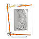 Lembrancinha nascimento quadro maternidade cristal prata 25x20 cm s1