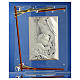 Lembrancinha nascimento quadro maternidade cristal prata 25x20 cm s2