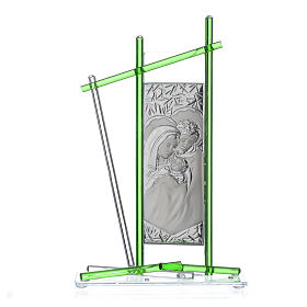 Dicas de Presentes e Lembrancinhas: Ícone Sagrada Família vidro Murano verde 24x15 cm Dicas de Presentes e Lembrancinhas: Ícone Sagrada Família vidro Murano verde 24x15 cm