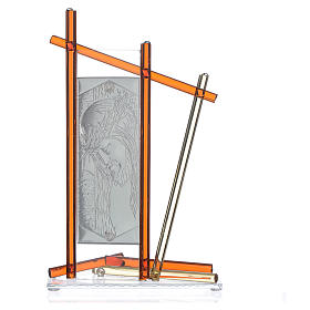 Dicas de Presentes e Lembrancinhas: Ícone Cristo com vidro Murano âmbar 24x15 cm Dicas de Presentes e Lembrancinhas: Ícone Cristo com vidro Murano âmbar 24x15 cm