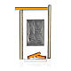 Icono Confirmación plata y vidrio Murano Ámbra 13x8 cm s4
