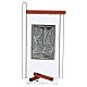 Ikona Bierzmowanie srebro i szkło Murano fioletowe 13x8 cm s1