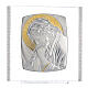 Bild von Christus in Silber und mit Strass, 32x32 cm s4