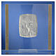Quadro Cristo Argento e strass 17,5x17,5 cm s4