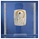 Cadre Baptême Argent et strass maternité 17,5x17,5 cm s7