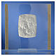 Obraz święta Rodzina srebro i brokat 17,5x17,5cm s8