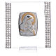 Bild als Geburtsgeschenk aus Silber-Laminat mit Strass, 7x7 cm s4