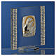 Bild als Geburtsgeschenk aus Silber-Laminat mit Strass, 7x7 cm s6