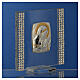 Bild als Geburtsgeschenk aus Silber-Laminat mit Strass, 7x7 cm s2