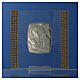 Bild als Geburtsgeschenk aus Silber-Laminat mit Strass, 7x7 cm s3