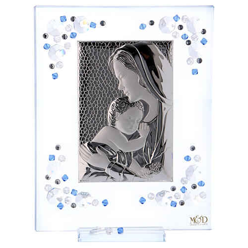 Bild zur Mutterschaft in blau mit strass-Steinen, 19x16 cm 1