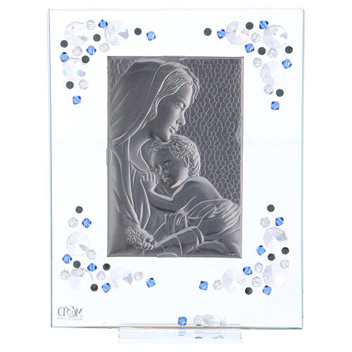 Bild zur Mutterschaft in blau mit strass-Steinen, 19x16 cm 4
