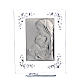 Adorno Maternidade prata e strass lilás 19x16 cm s4