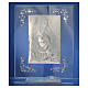 Adorno Maternidade prata e strass lilás 19x16 cm s7