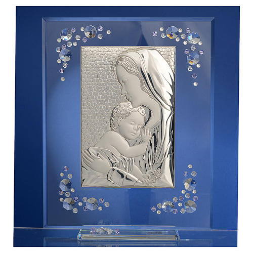 Maternity picture favour with lilac strass 2