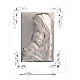 Adorno Maternidade prata e strass branco 19x16 cm s5