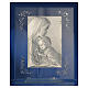 Adorno Maternidade prata e strass branco 19x16 cm s8