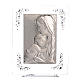 Adorno Maternidade prata e strass branco 19x16 cm s1