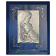 Adorno Maternidade prata e strass branco 19x16 cm s4