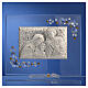 Glasbild Heilige Familie mit bernsteinfarbenen strass-Steinen, 19x16 cm s4