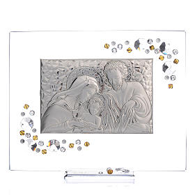 Favour, Holy Family picture with amber strass 19x16cm