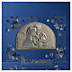 Holy Family picture, wedding favour with blue strass s2