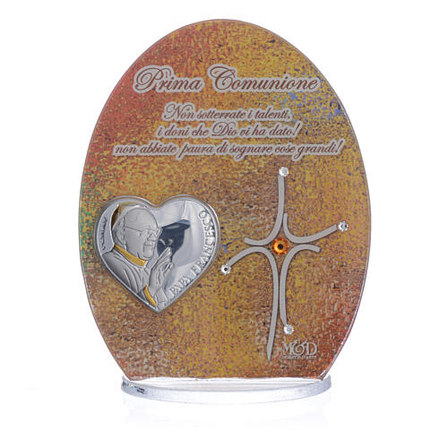 Gastgeschenk für die Erstkommunion Papst Franziskus, 10,5 cm 2