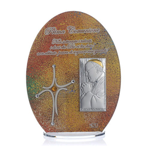 Holy Communion Favour with Pope Francis image 16.5cm 1