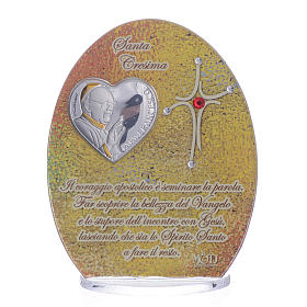 Cadeaux et souvenirs pour les occasions spéciales: Bonbonnière Confirmation Pape François 10,5 cm