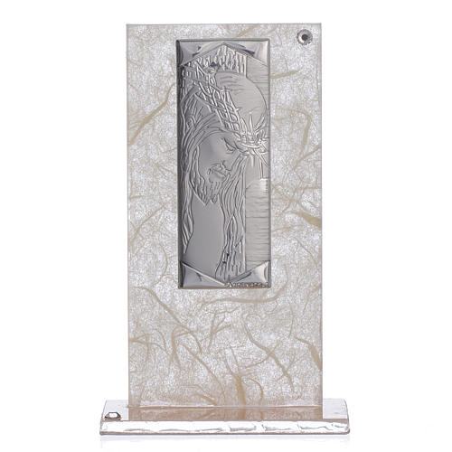 Favour with Christ image in silver, ivory and tobacco colour 1