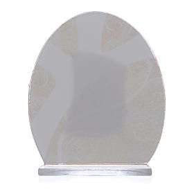Holy Communion Favour in silver foil with young girl 8.5cm