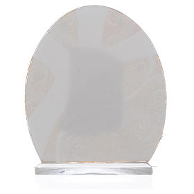 Lembrancinha Sagrada Família prata 8,5 cm