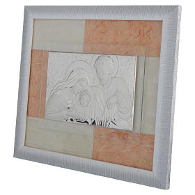 Cadre Mariage Ste Famille ivoire-brun 29x26 cm