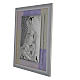 Holy Family picture favour in pink and purple and silver 29x26cm s2