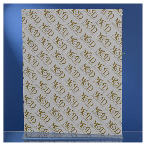 Bild zur Mutterschaft mit drei Rosen aus rosa Muranoglas, 16x24 cm 5