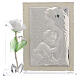 Bild zur Mutterschaft mit weißer Rose aus Muranoglas, 11x17 cm s1