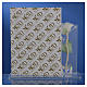 Obraz Macierzyństwo szkło Murano różowe białe 11x17cm s4