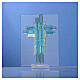 Geschenk Taufe mit Engelsmotiv in blau, 8 cm s4