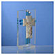 Christening favour, Angel in aqua Murano glass, 8cm s3