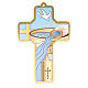 Croce pvc Battesimo con cartoncino ricordo s3