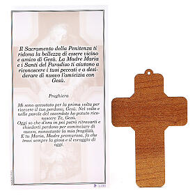 Kreuz aus PVC Buße mit Karte