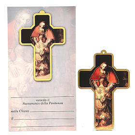Cruz pvc Primera Confesión con tarjeta ITA