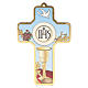Croix pvc Première Communion avec carte souvenir s3