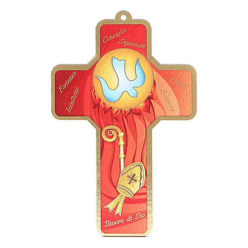 Cross pvc Confirmation with greeting card ITALIAN 1