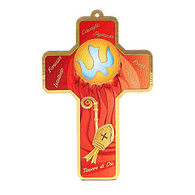 Kreuz aus PVC Konfirmation mit Andenkenkarte