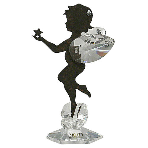 Favour, angel figurine with star and crystal wings 1