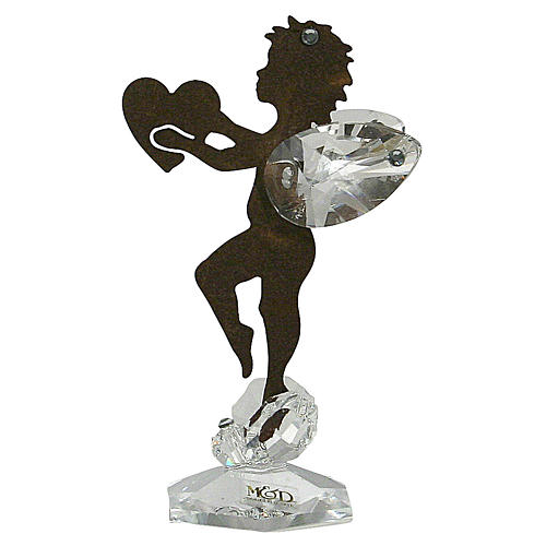 Favour, angel figurine with heart and crystal wings 1